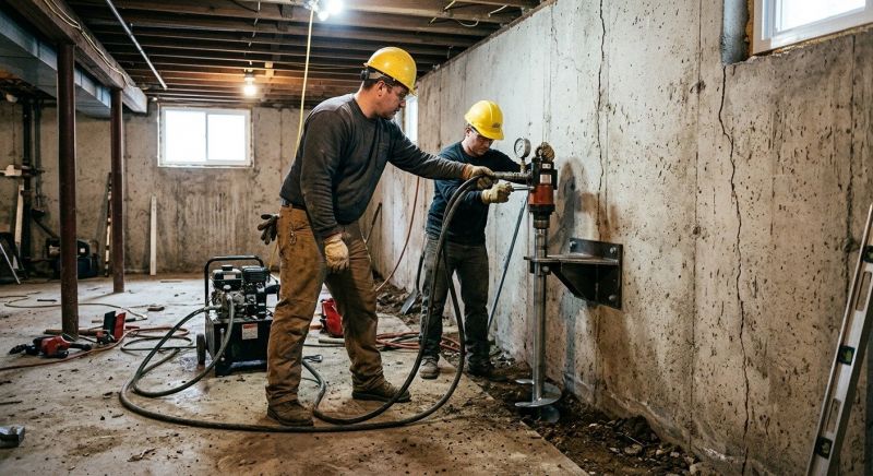 Basement Stabilization in Bergenfield, NJ