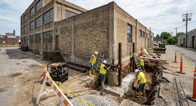 Building Foundation Repair in Maspeth, NY