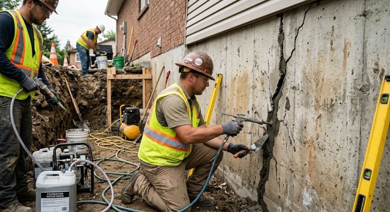 Cracked Foundation Repair in Buchanan, NY