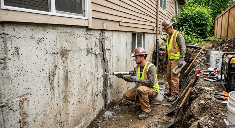 Cracked Foundation Repair in Nutley, NJ