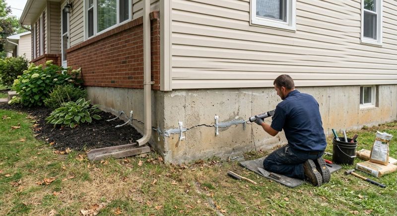 Cracked Foundation Repair in Nutley, NJ
