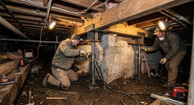 Crawlspace Foundation Repair in Bergen County, NJ