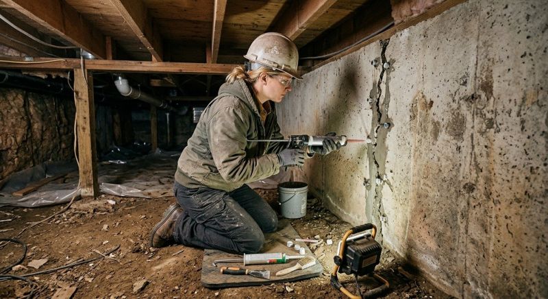 Crawlspace Foundation Repair in Roselle, NJ