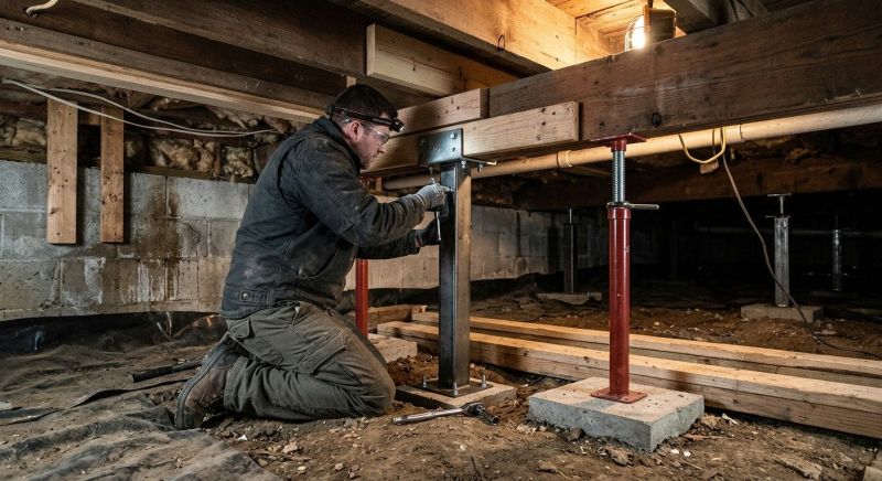 Crawlspace Structural Repair in Bergenfield, NJ