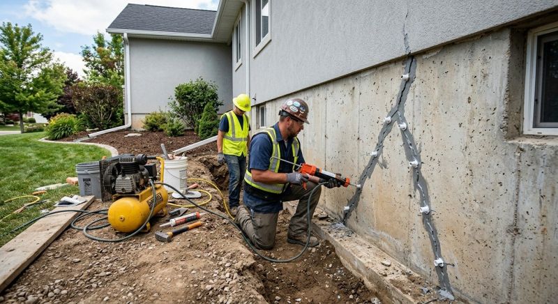 Foundation Crack Repair in Tenafly, NJ