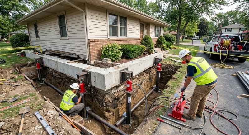 Foundation Jacking in Bergenfield, NJ