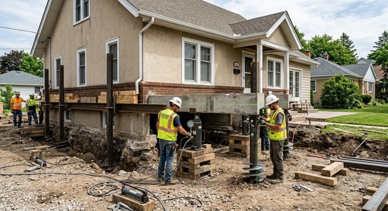 Foundation Releveling in Bergenfield, NJ