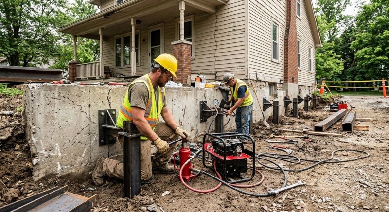 Foundation Stabilizing in Irvington, NY