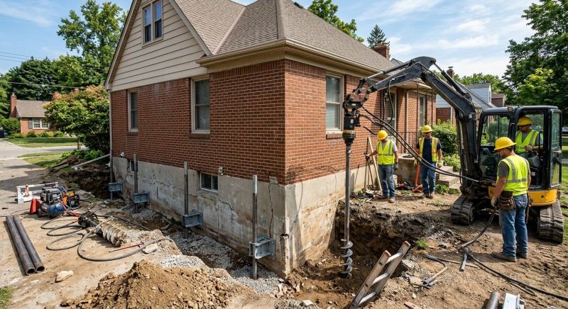 Foundation Stabilizing in Irvington, NY