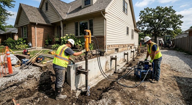 Foundation Stabilizing in Bergenfield, NJ