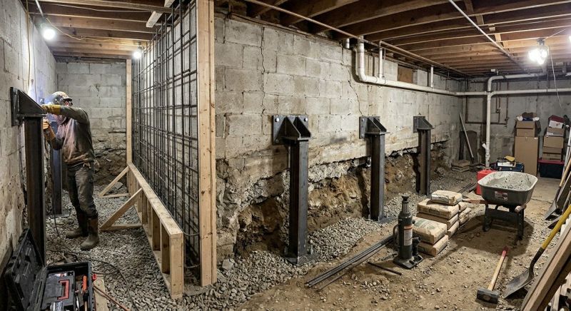 Foundation Stabilizing in Maywood, NJ