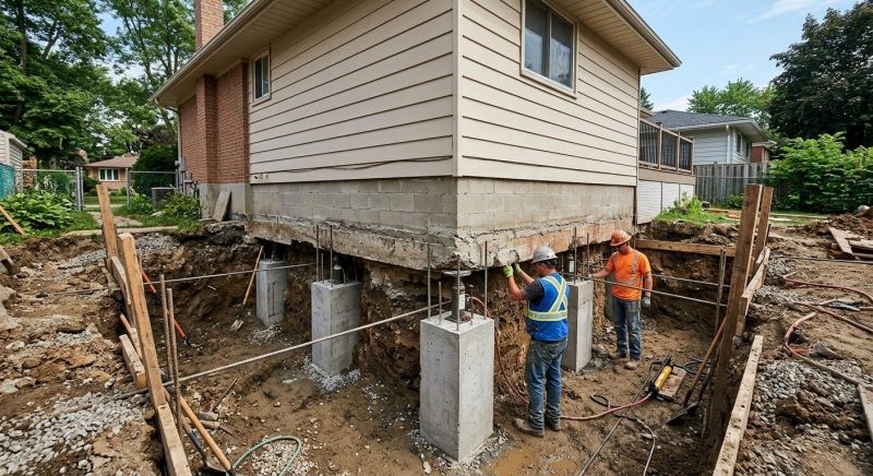 Foundation Underpinning in Bergenfield, NJ