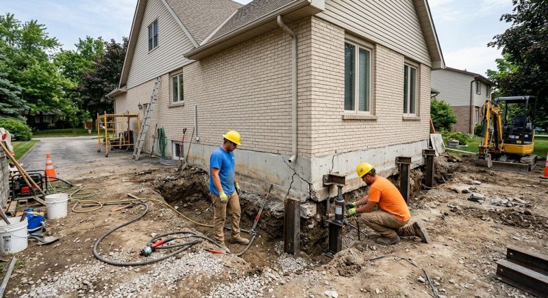 Helical Piers Installation in Bergenfield, NJ