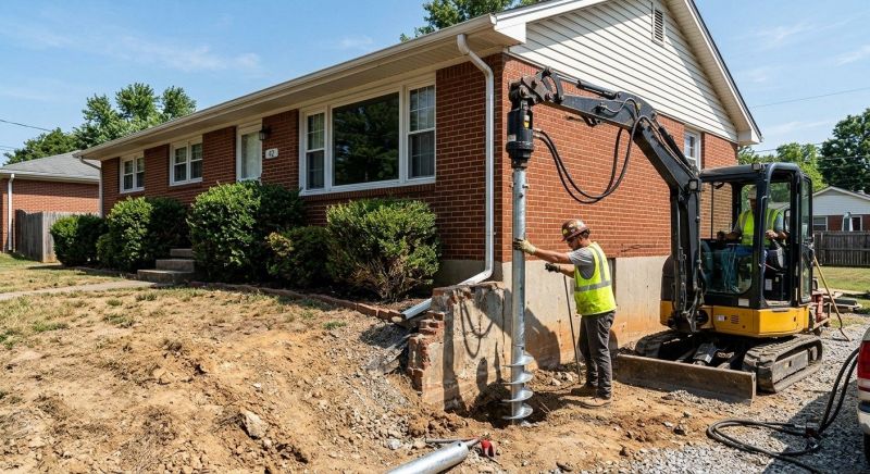 Helical Pile Installation in Bergenfield, NJ