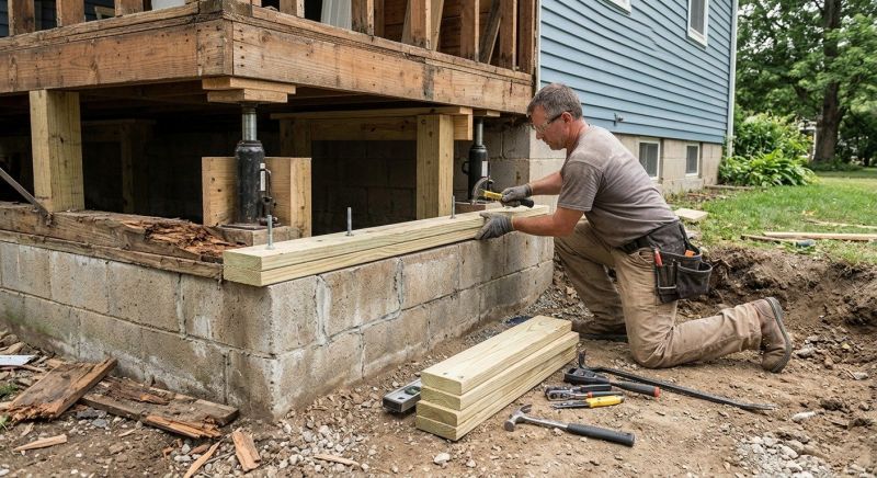 House Foundation Repair in Lincoln Park, NJ