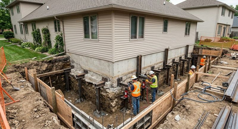 House Underpinning in Bergenfield, NJ