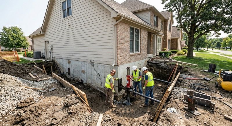 Sinking Foundation Repair in Glen Rock, NJ