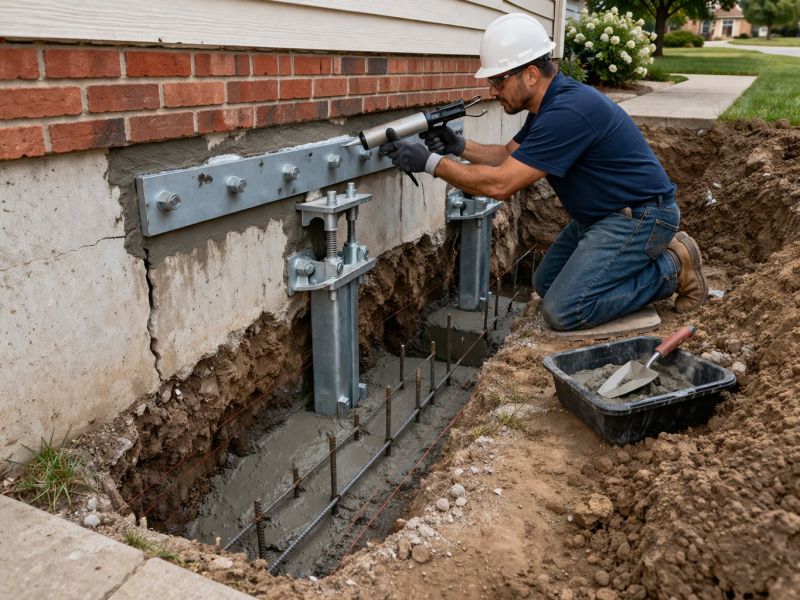 Sinking Foundation Repair in Lodi, NJ