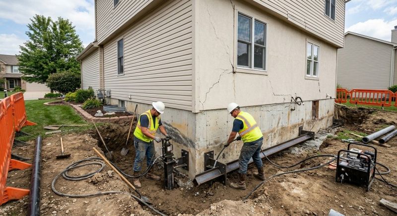 Sinking Foundation Repair in Old Greenwich, CT